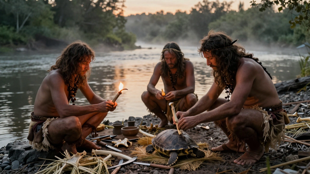 Чем занимались древние люди в рыболовстве: от костяных крючков до первых сетей