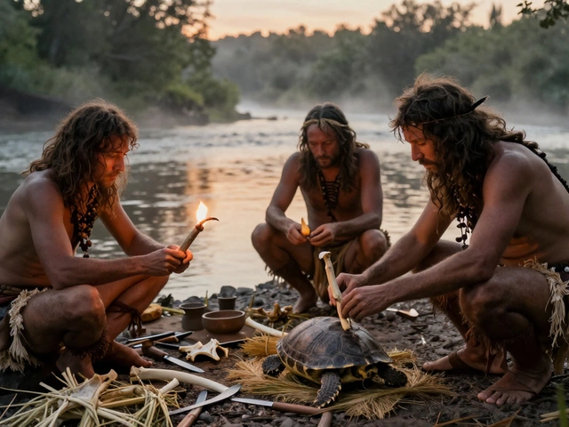 Чем занимались древние люди в рыболовстве: от костяных крючков до первых сетей