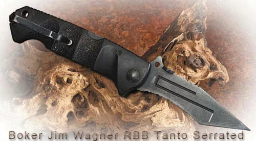 Нож Boker Jim Wagner RBB Tanto Serrated